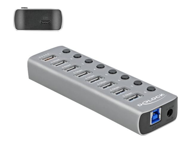 Delock Hub - 7 x USB 3.2 Gen 1 - Desktop