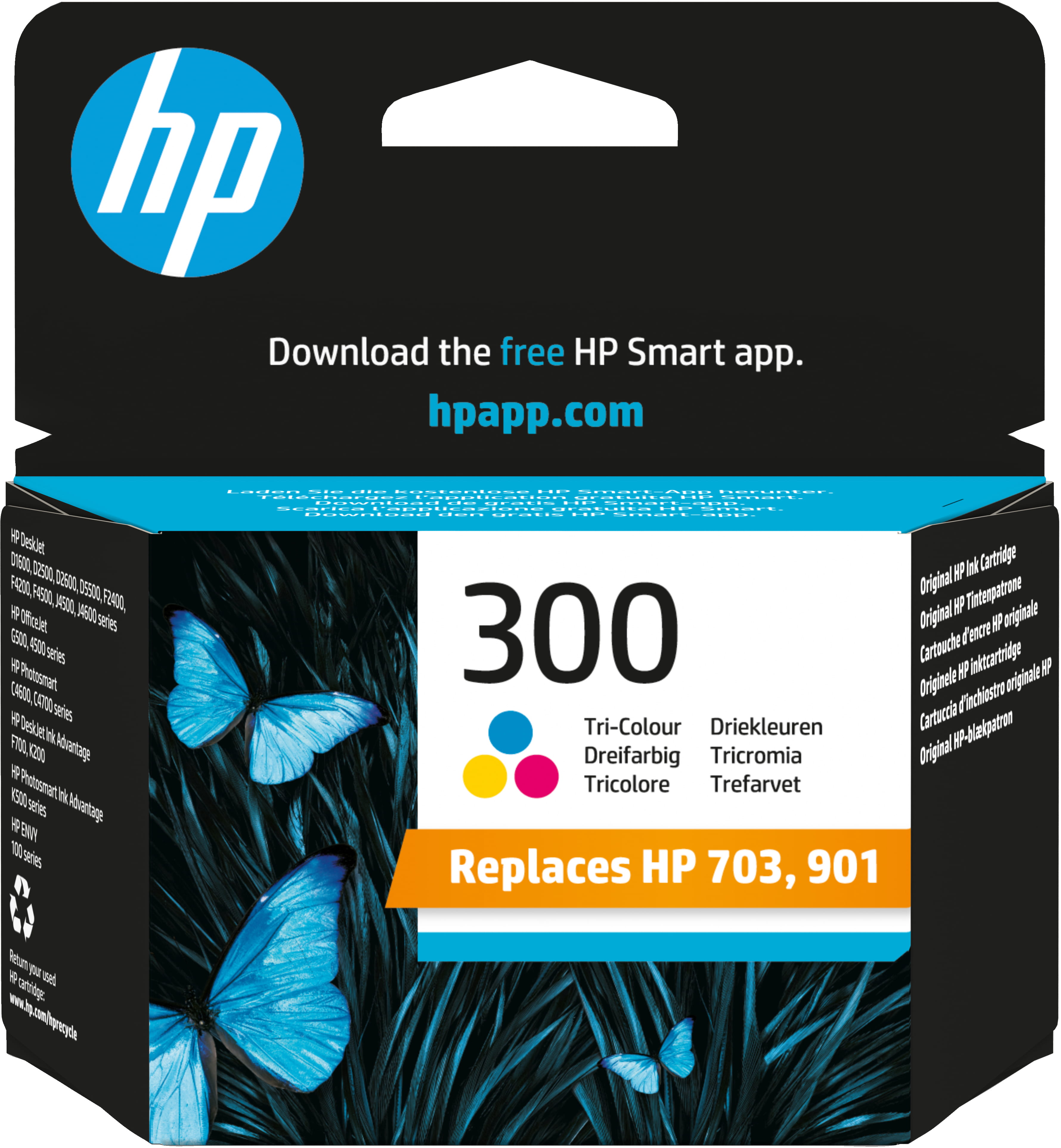 HP 300 - 4 ml - Farbe (Cyan, Magenta, Gelb) - original