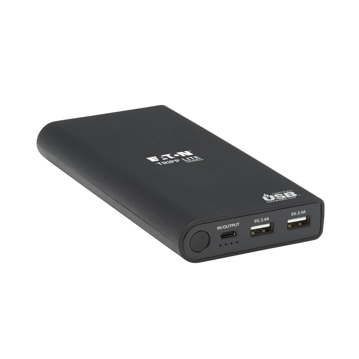 Tripp Eaton Tripp Lite Series Portable Charger - 2x USB-A, USB-C with PD Charging, 20,100mAh Power Bank, Lithium-Ion, USB-IF, Black - Powerbank - 20100 mAh - 57 Watt - 3 A - USB BC 1.2 - 3 Ausgabeanschlussstellen (USB Typ A, 24 pin USB-C)