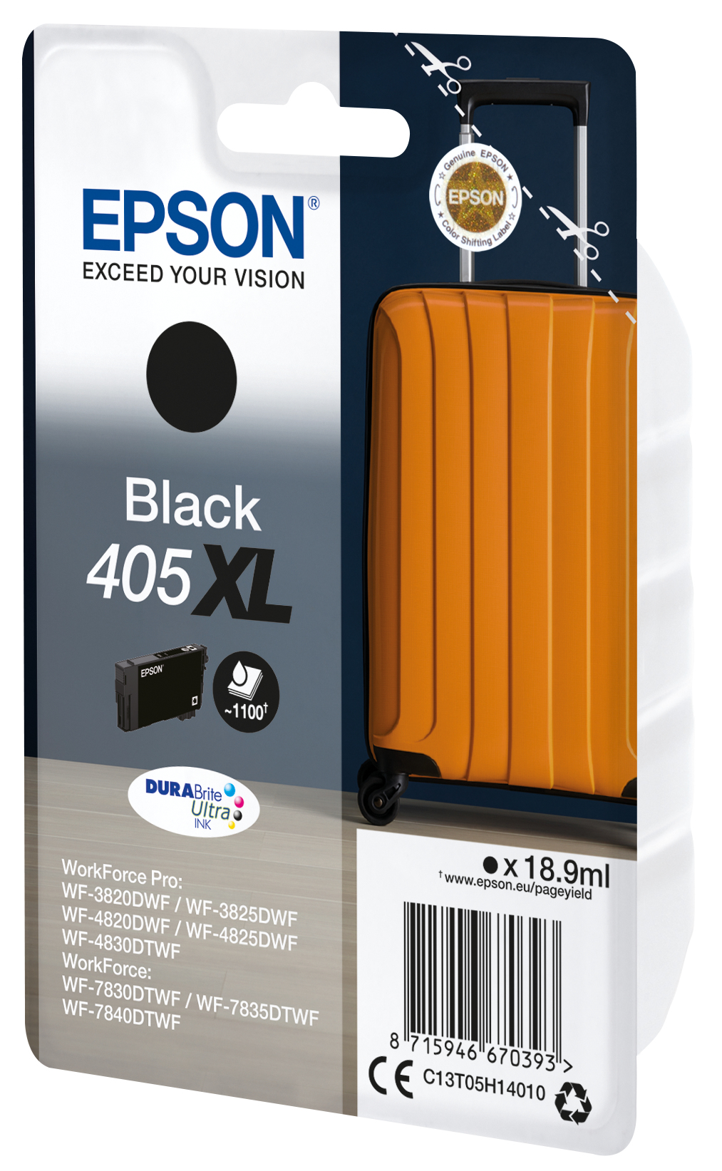 Epson 405XL - 18.9 ml - Schwarz - original - Tintenpatrone