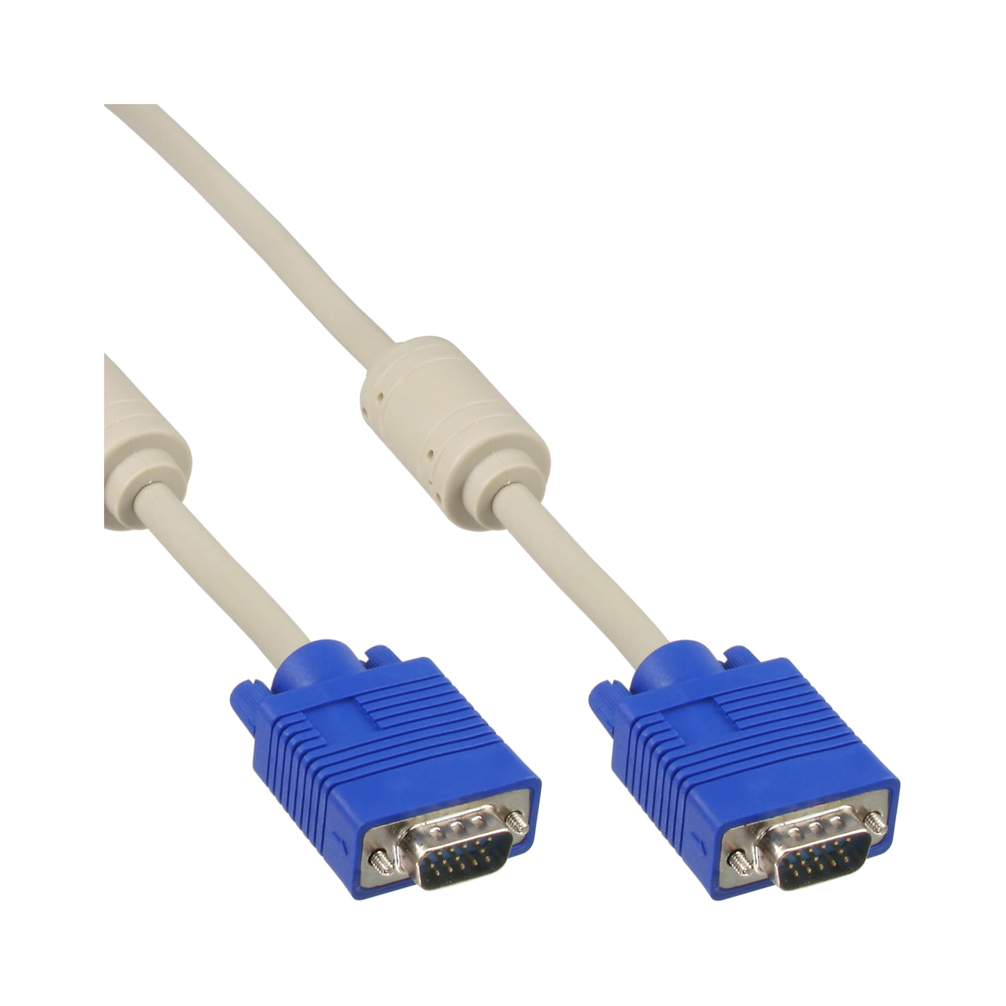 InLine S-VGA Kabel - 15pol HD Stecker / Stecker - grau - 1,5m