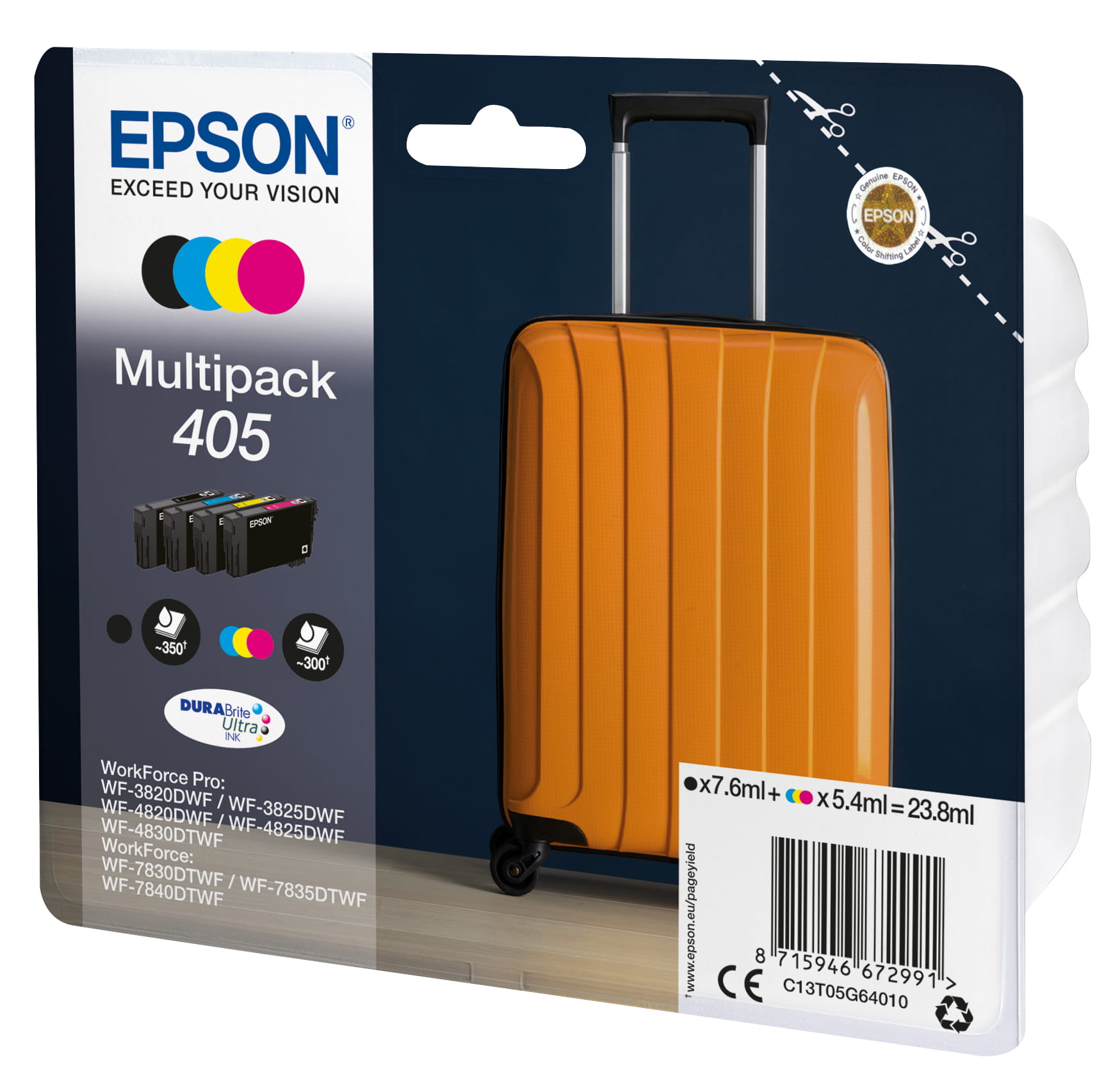 Epson 405 Multipack - 4er-Pack - Schwarz, Gelb, Cyan, Magenta