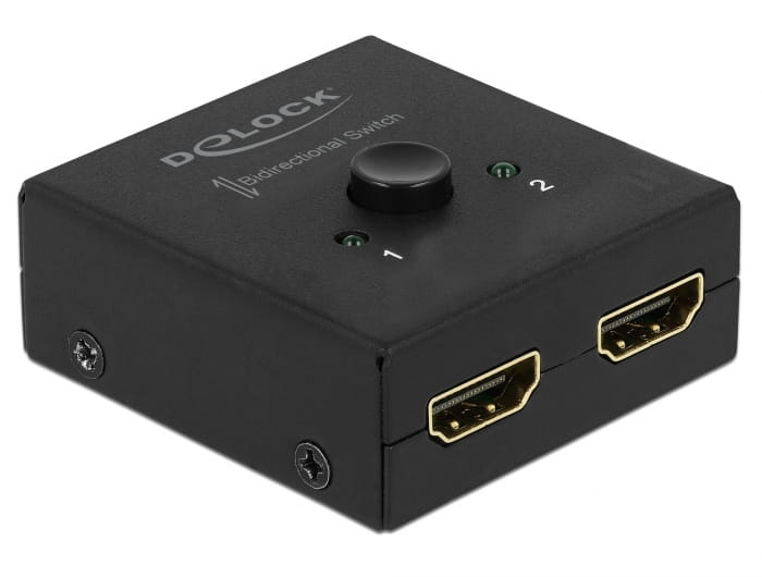 Delock HDMI 2 - 1 bidirectional 4K 60 Hz compact