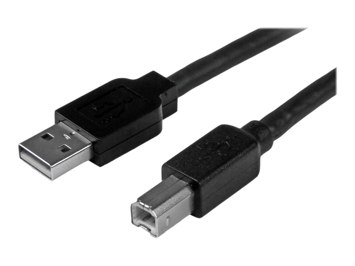 StarTech.com 15m aktives USB 2.0 A auf B Kabel - Stecker/Stecker - USB Druckerkabel 1x USB A / 1x USB B - Schwarz - USB-Kabel - USB Typ B (M)