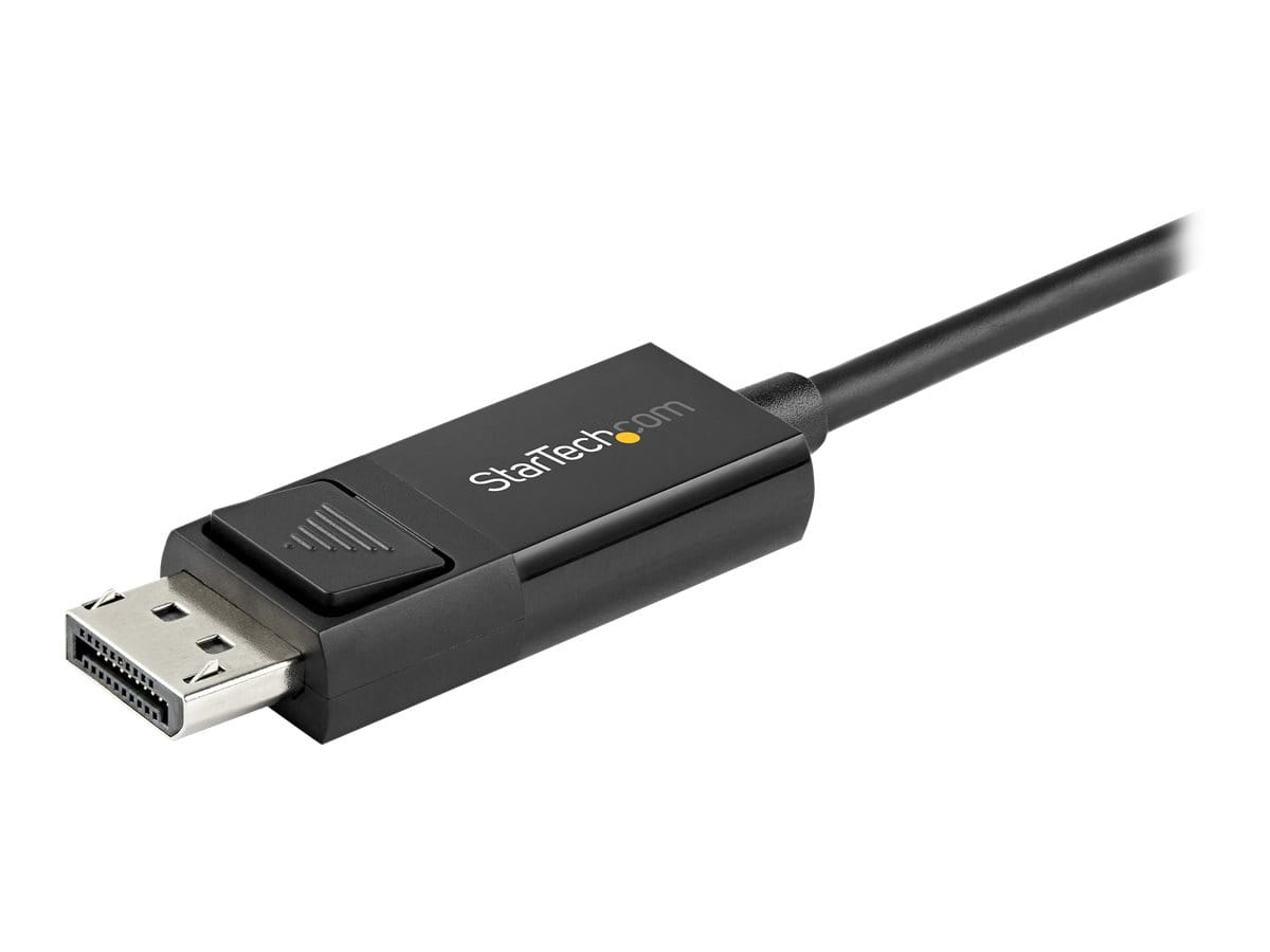 StarTech.com 6ft (2m) USB C to DisplayPort 1.2 Cable 4K 60Hz, Bidirectional DP to USB-C or USB-C to DP Reversible Video Adapter Cable, HBR2/HDR, USB Type C / Thunderbolt 3 Monitor Cable - 4K USB-C to DP Cable (CDP2DP2MBD)