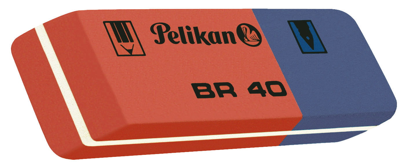 Pelikan BR40, Gummi, Blau, Orange, Erwachsene & Kinder, 54 mm, 19 mm, 8 mm