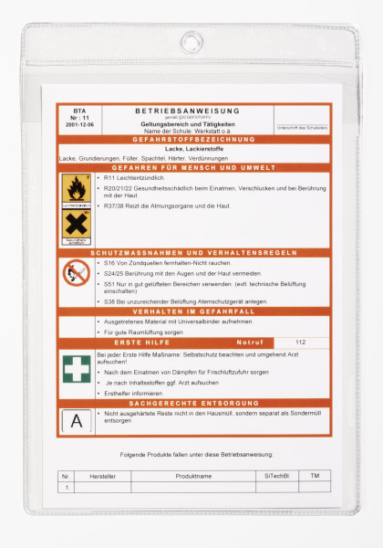 Durable Dokumentenhalterung - für A4 - durchsichtig (Packung mit 10)