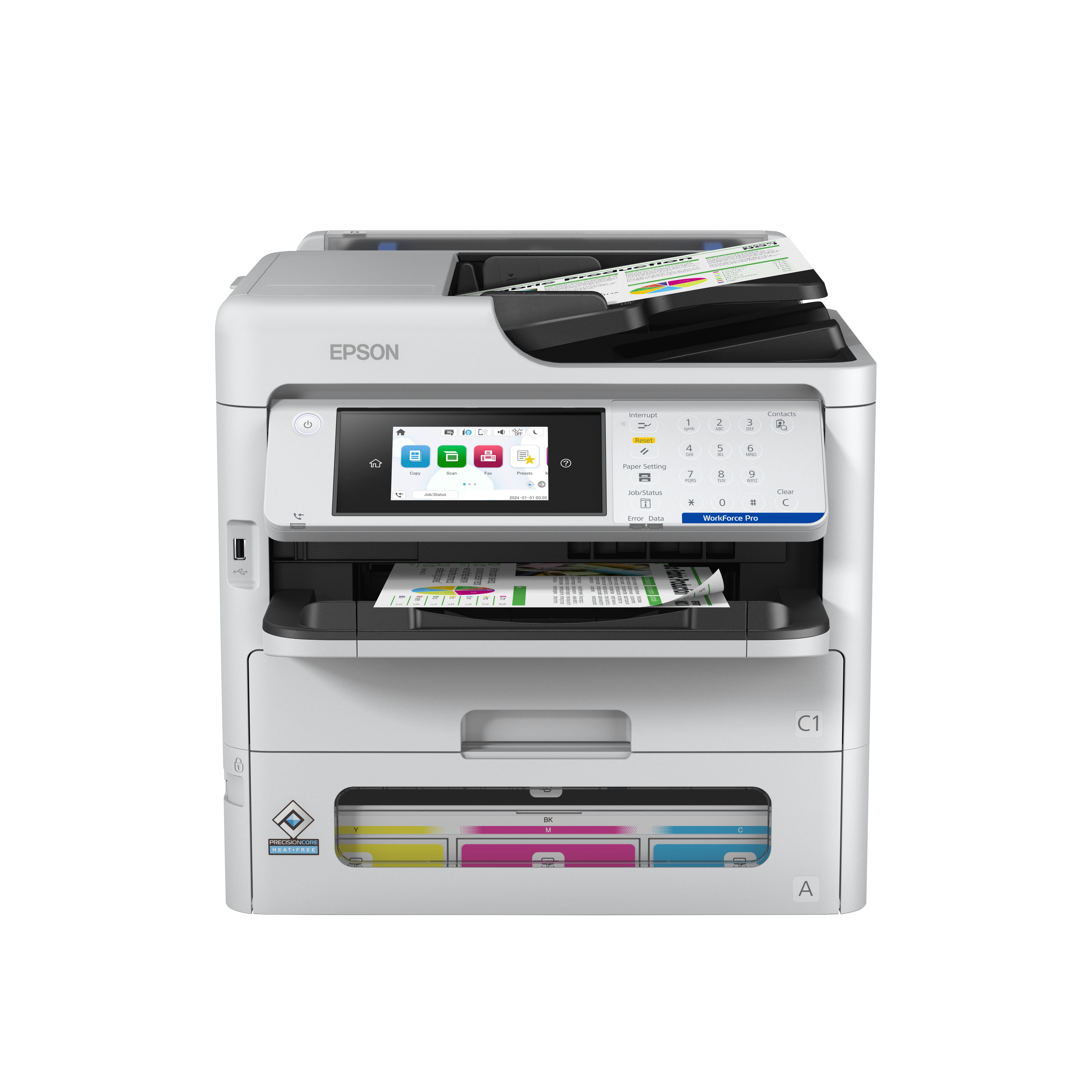 Epson WorkForce Pro EM-C800RDWF - Multifunktionsdrucker - Farbe - Tintenstrahl - A4 (210 x 297 mm)