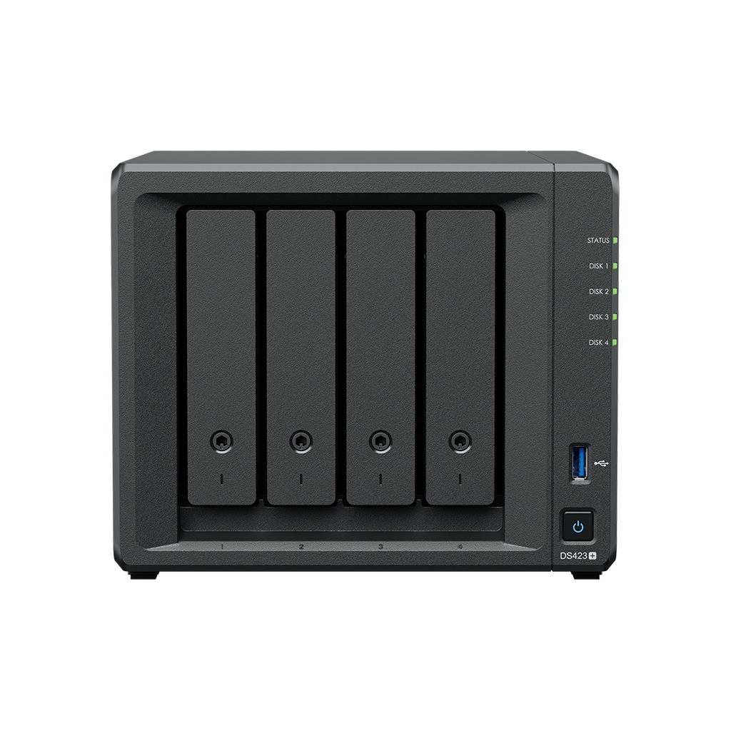 Synology DiskStation DS423+, NAS, Desktop, Intel® Celeron®, J4125, 2 GB, DDR4