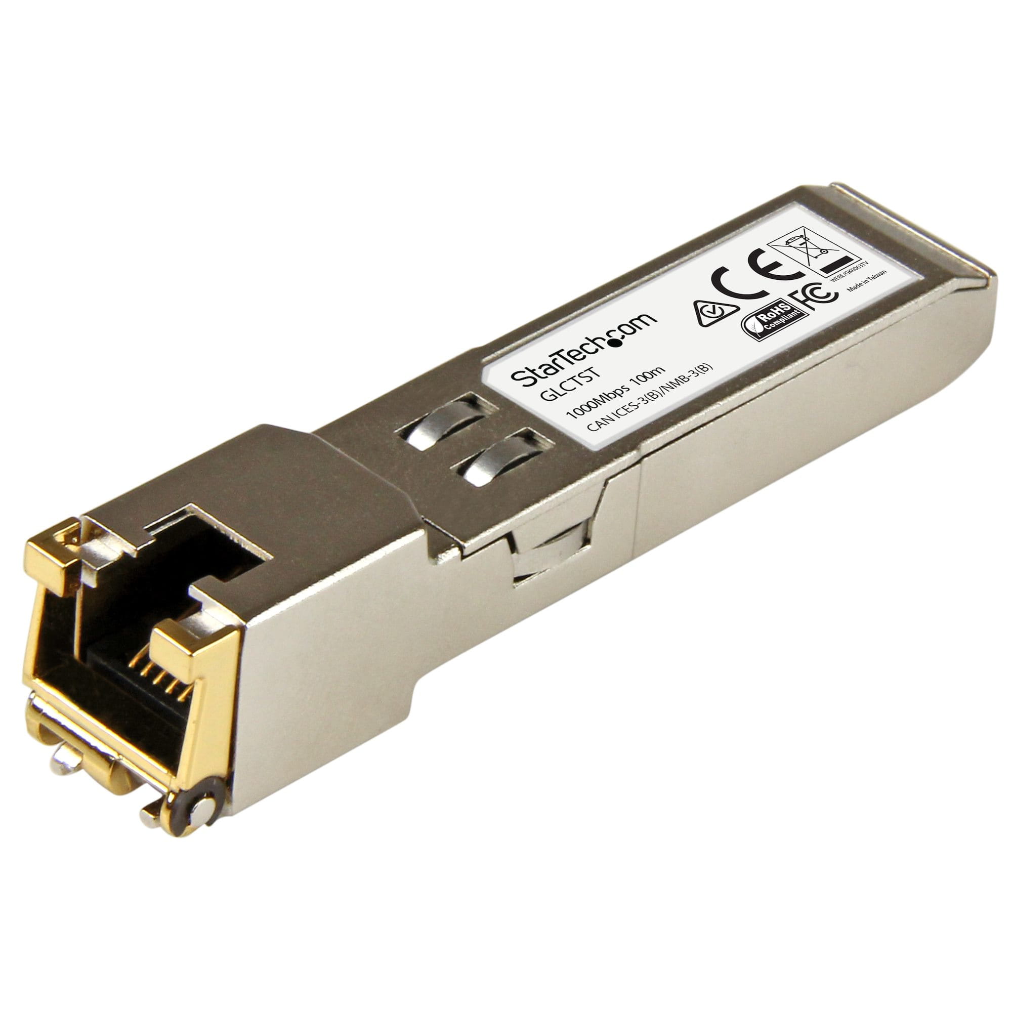 StarTech.com Gigabit RJ45 Kupfer SFP Transceiver Modul - Cisco GLC-T kompatibel - 1000Base-T - Mini-GBIC - SFP (Mini-GBIC)-