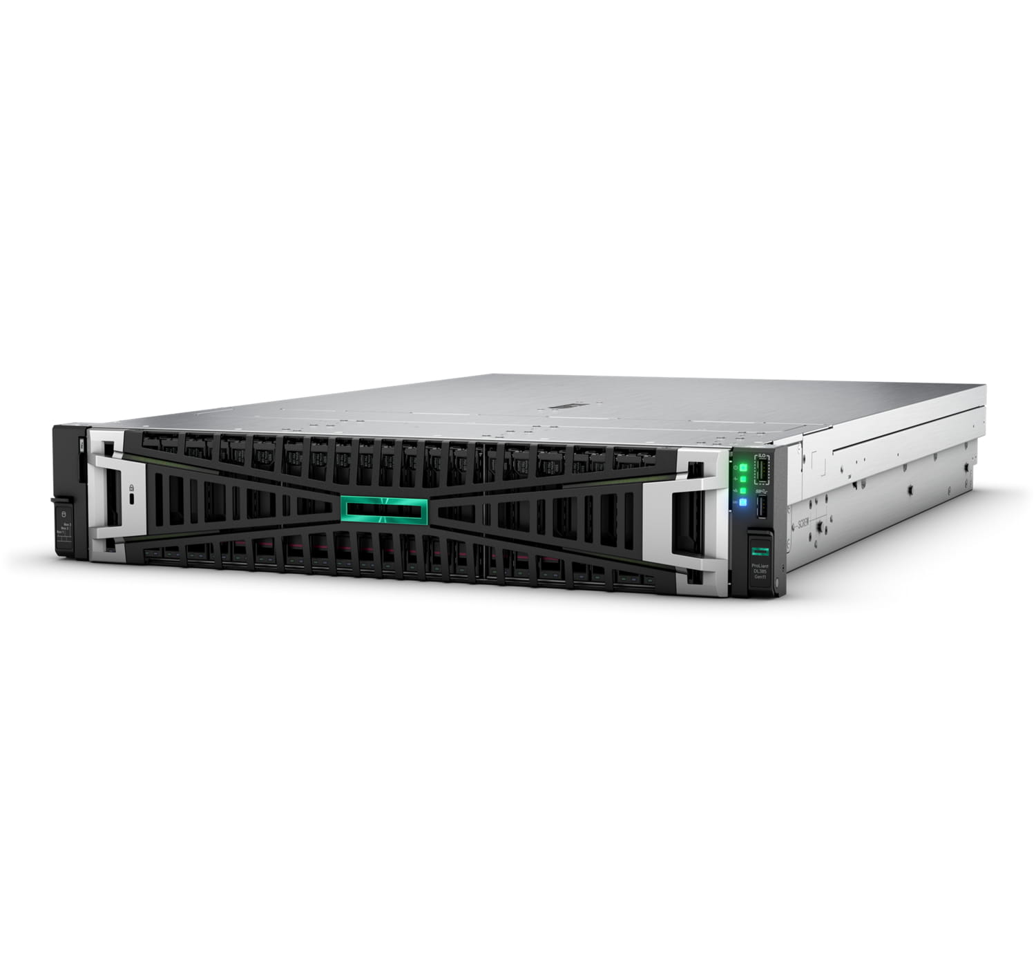 HPE ProLiant DL385 Gen11 - Server - Rack-Montage - 2U - zweiweg - 1 x EPYC 9124 / 3 GHz - RAM 32 GB - SATA/SAS/NVMe - Hot-Swap 6.4 cm (2.5")