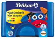 Pelikan 666/8 WL - Farbstift - Wachs - verschiedene Farben (Packung mit 8)