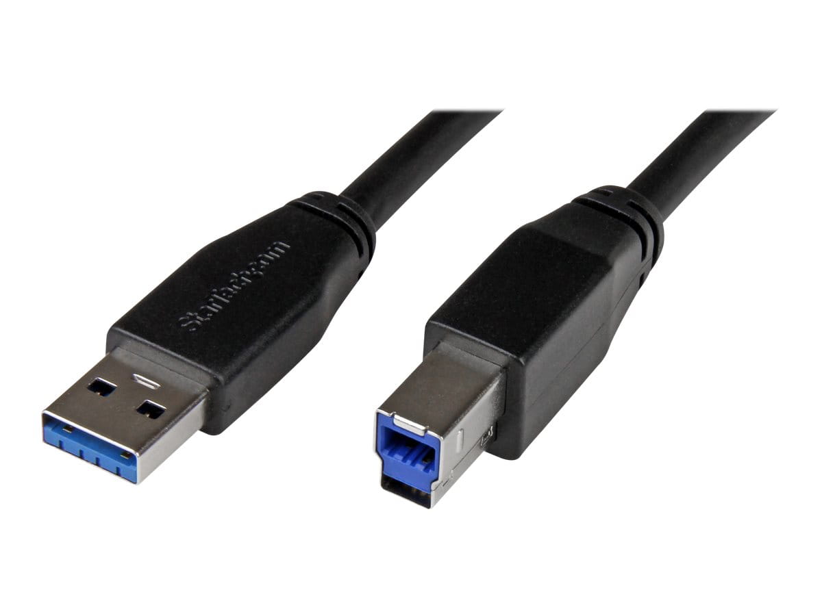 StarTech.com 5m Aktives USB 3.0 USB-A auf USB-B Kabel - USB A zu USB B Anschlusskabel - USB 3.1 Gen 1 (5 Gbit/s)