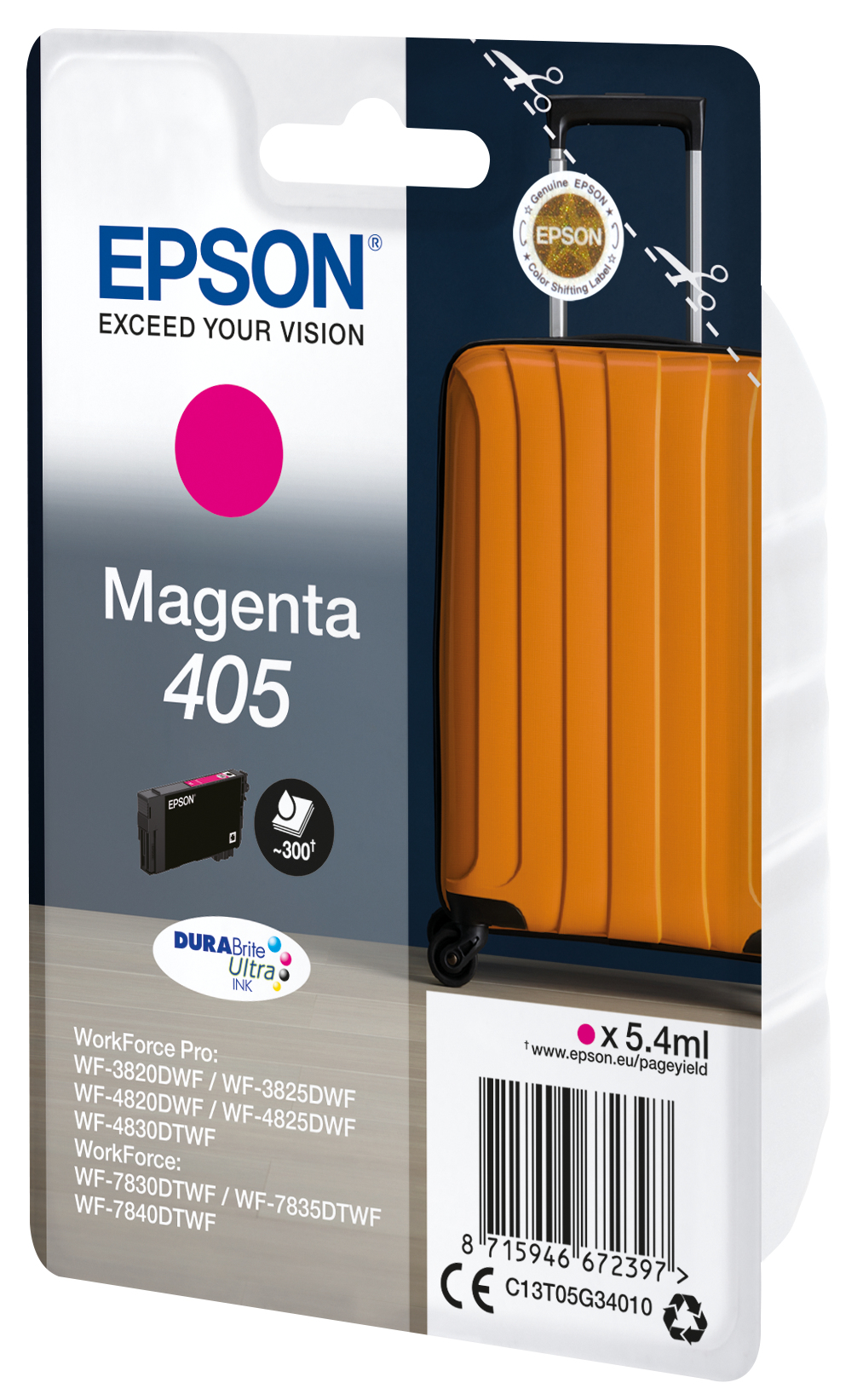 Epson 405 - 5.4 ml - Magenta - original - Blister mit RF- / akustischem Alarmsignal