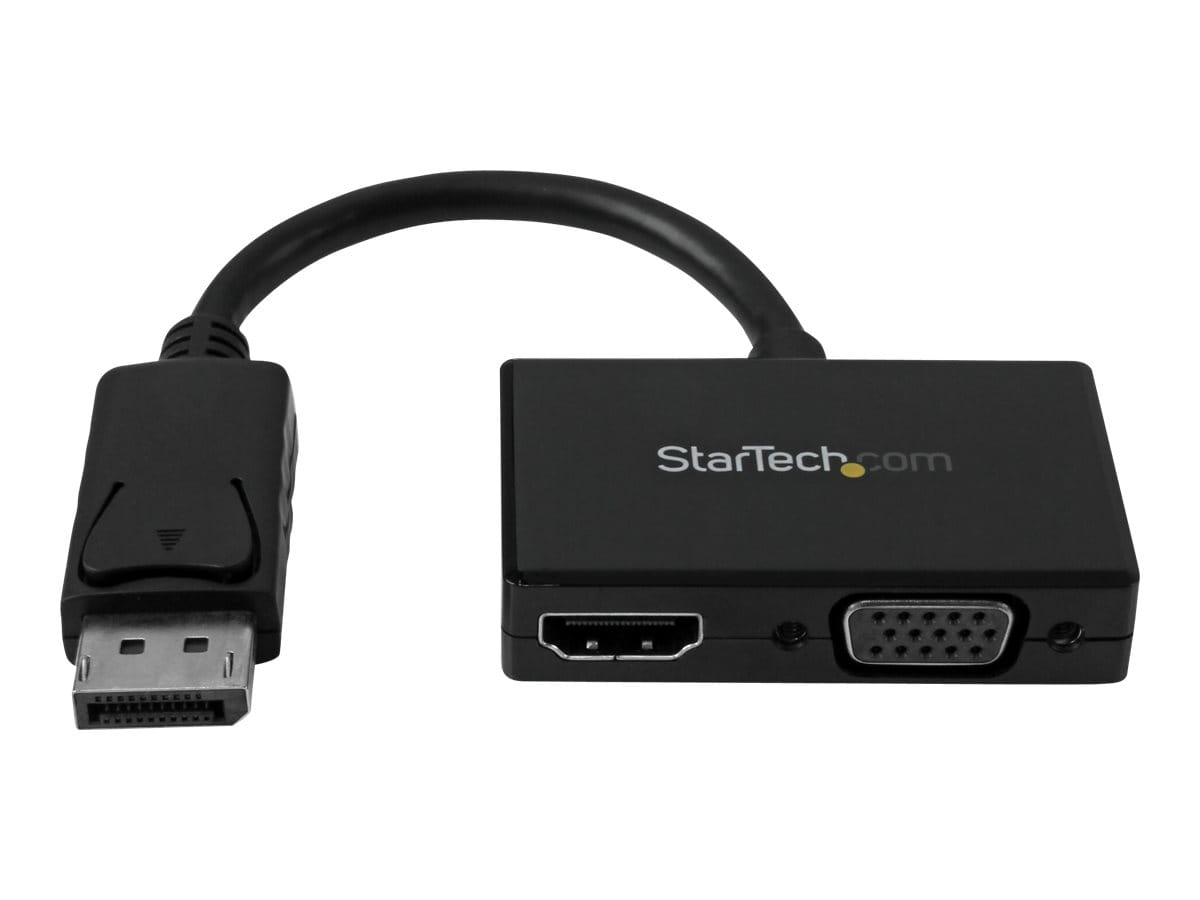 StarTech.com Reise A/V Adapter: 2-in-1 DisplayPort auf HDMI oder VGA Konverter