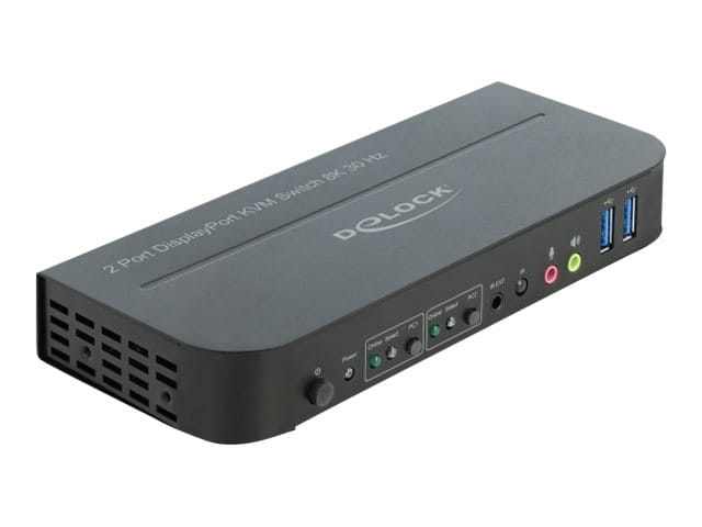 Delock DisplayPort 1.4 KVM Switch 8K 30 Hz with USB 3.0 and Audio