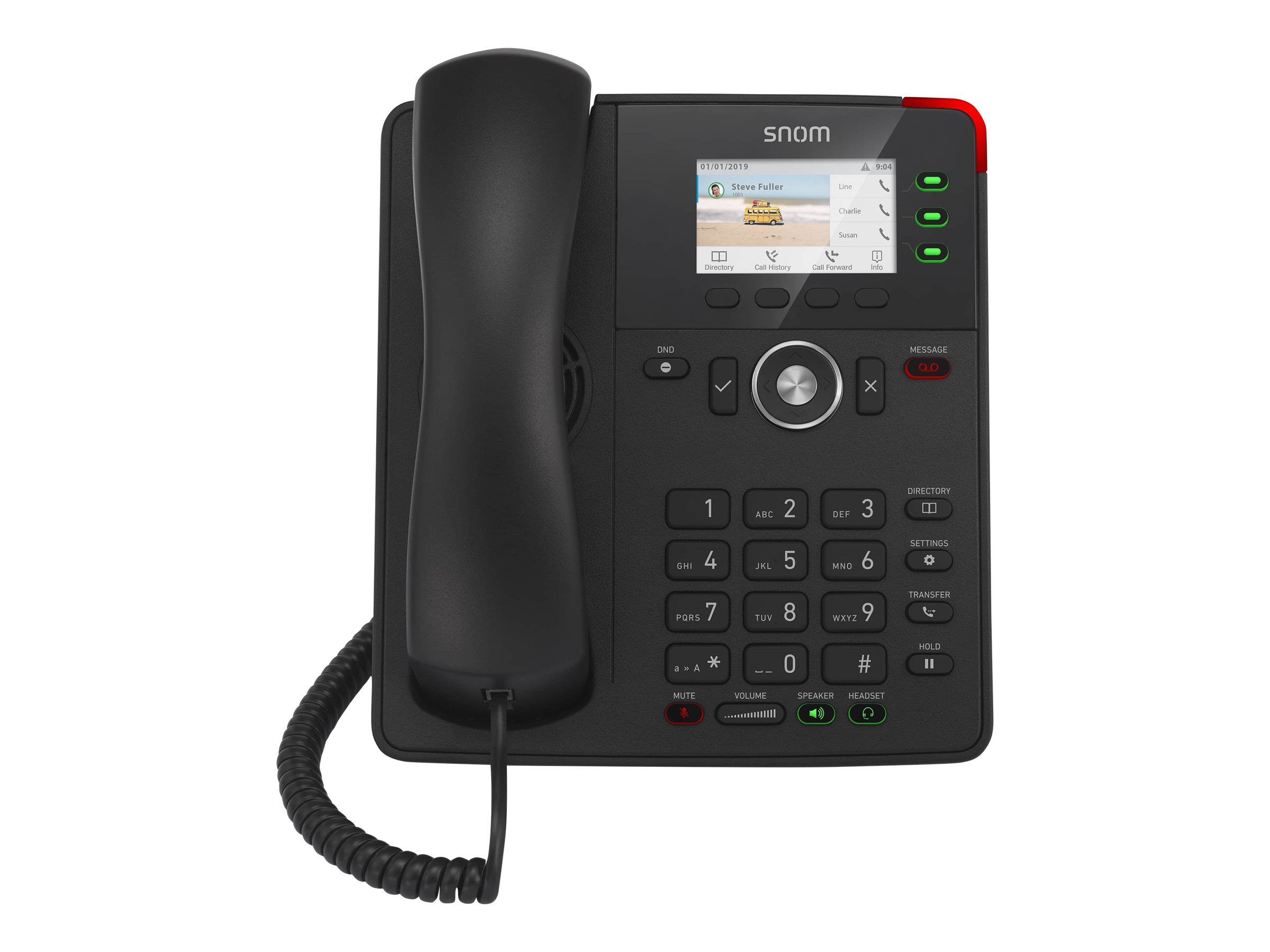 Snom D717 - VoIP-Telefon - dreiweg Anruffunktion