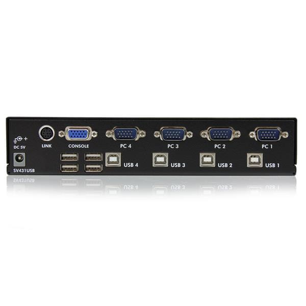 StarTech.com 4 Port VGA USB KVM Switch mit Hub