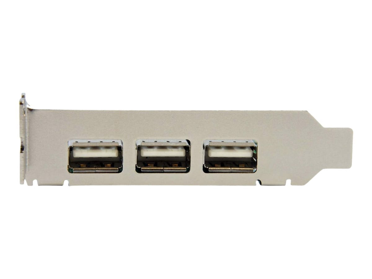 StarTech.com 4 Port USB 2.0 HighSpeed PCI Express Low Profile Schnittstellenkarte - 1 x USB 2.0 intern (Buchse)