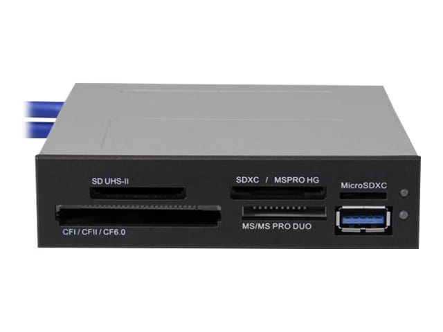 StarTech.com USB 3.0 interner Kartenleser mit UHS-II Unterstützung - SecureDigital/Micro SD/MemoryStick/CF Kartenlesegerät - Kartenleser - 8,9 cm (3,5 Zoll)