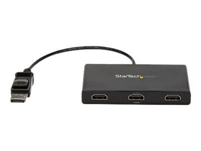 StarTech.com 3-Port Multi Monitor Adapter - DisplayPort 1.2 auf 3x HDMI MST Hub - Triple 1080p HDMI Monitore - Video Splitter für den erweiterten Desktop-Modus nur auf Windows-PCs - DP auf 3x HDMI (MSTDP123HD)