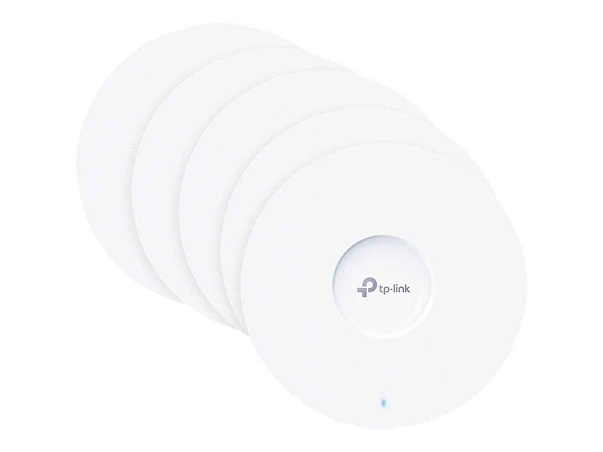 TP-LINK Omada EAP613 V1 - Accesspoint - Wi-Fi 6 - 2.4 GHz, 5 GHz - Cloud-verwaltet - Wand- / Deckenmontage (Packung mit 5)