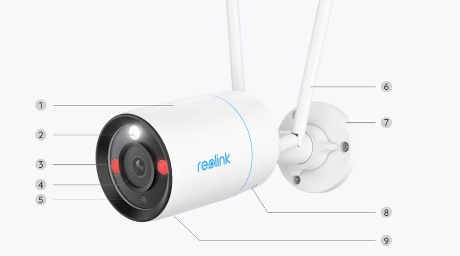 Reolink W330, IP-Sicherheitskamera, Draußen, Verkabelt & Kabellos, Google Assistant, 6500 K, Extern