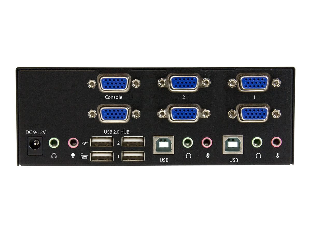 StarTech.com 2 Port KVM Switch mit Dual-VGA und 2-fach USB Hub