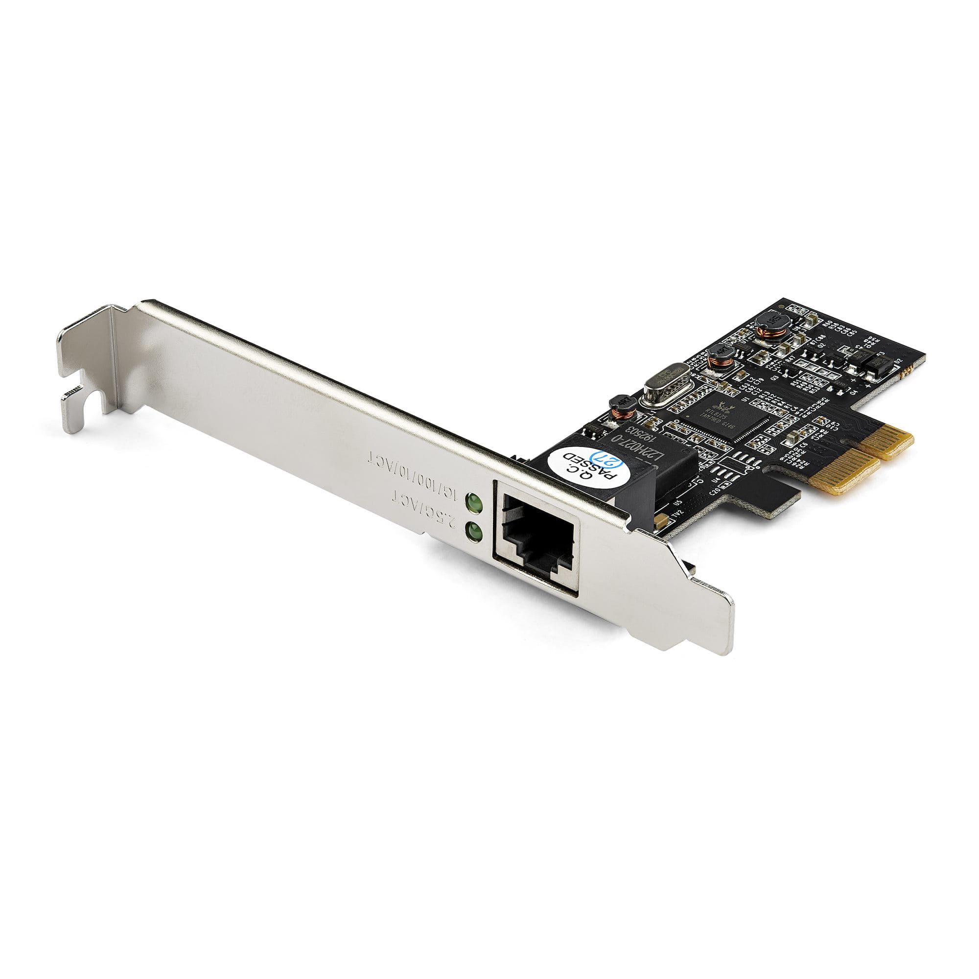 StarTech.com ST2GPEX PCI Express Netzwerkkarte (1 Port,  2.5Gbps 2.5GBASE-T, PCIe LAN Adapter Karte)