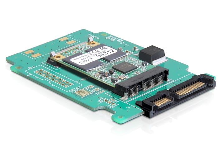 Delock Converter SATA 22 pin > mSATA - Speicher-Controller - 1.8" (4.6 cm)