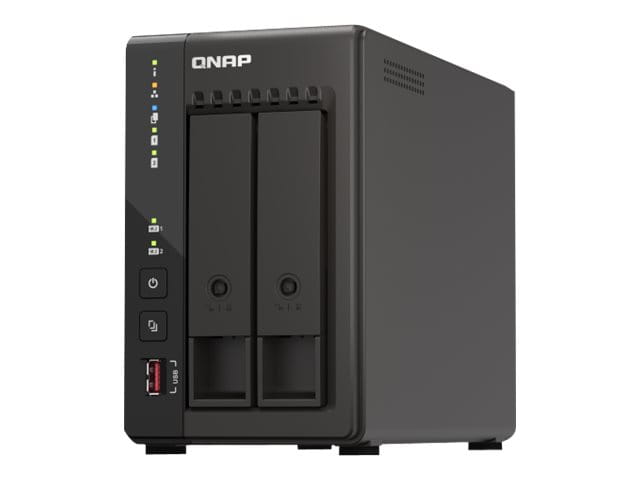 QNAP TS-253E, NAS, Tower, Intel® Celeron®, J6412, Schwarz