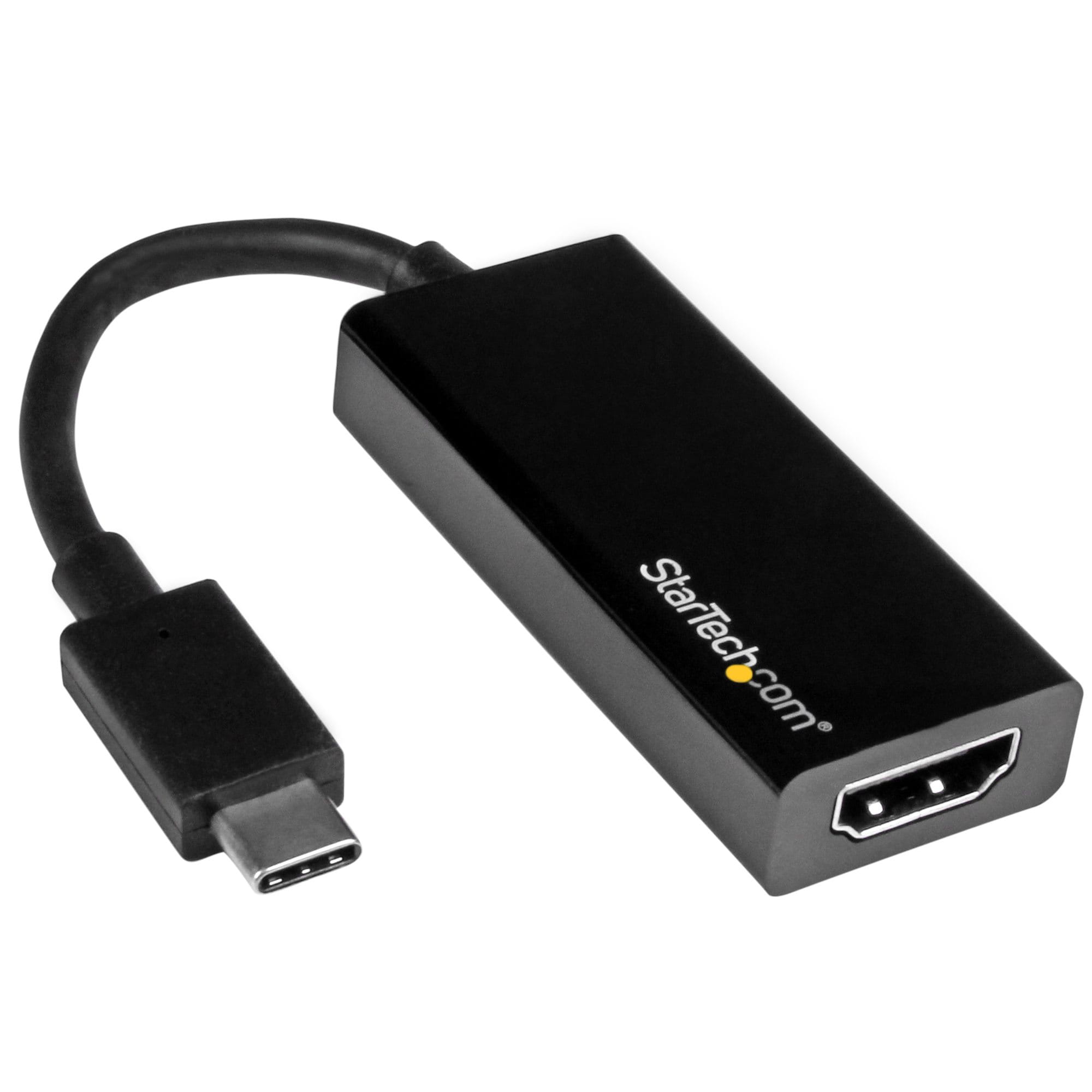 StarTech.com USB C to HDMI Adapter - USB 3.1 Type C Converter - 4K 30Hz UHD - Videoadapter - 24 pin USB-C männlich zu HDMI weiblich - 14.7 cm - Schwarz - unterstützt 4K 30 Hz (3840 x 2160)