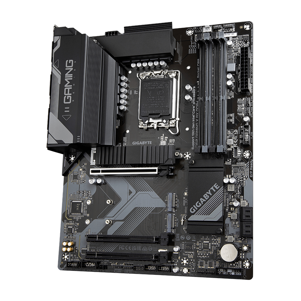 Gigabyte B760 GAMING X AX DDR4 - 1.X - Motherboard - micro ATX - LGA1700-Sockel - B760 Chipsatz - USB 3.2 Gen 2, USB-C 3.2 Gen2, USB 3.2 Gen 1, USB-C 3.2 Gen 1 - 2.5 Gigabit LAN, Wi-Fi 6E, Bluetooth - Onboard-Grafik (CPU erforderlich)