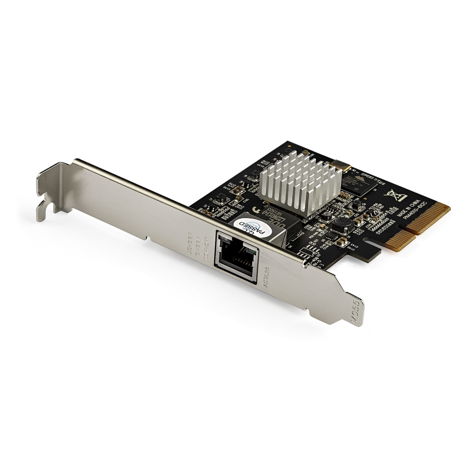 StarTech.com 5G PCIe Netzwerk Karte - NBASE-T & 5GBASE-T 2.5BASE-T PCI Express NIC Adapter - 5GbE/2.5GbE/1GbE Multi GbE Workstation NIC - 4 Geschwindigkeiten LAN Karte (ST5GPEXNB)