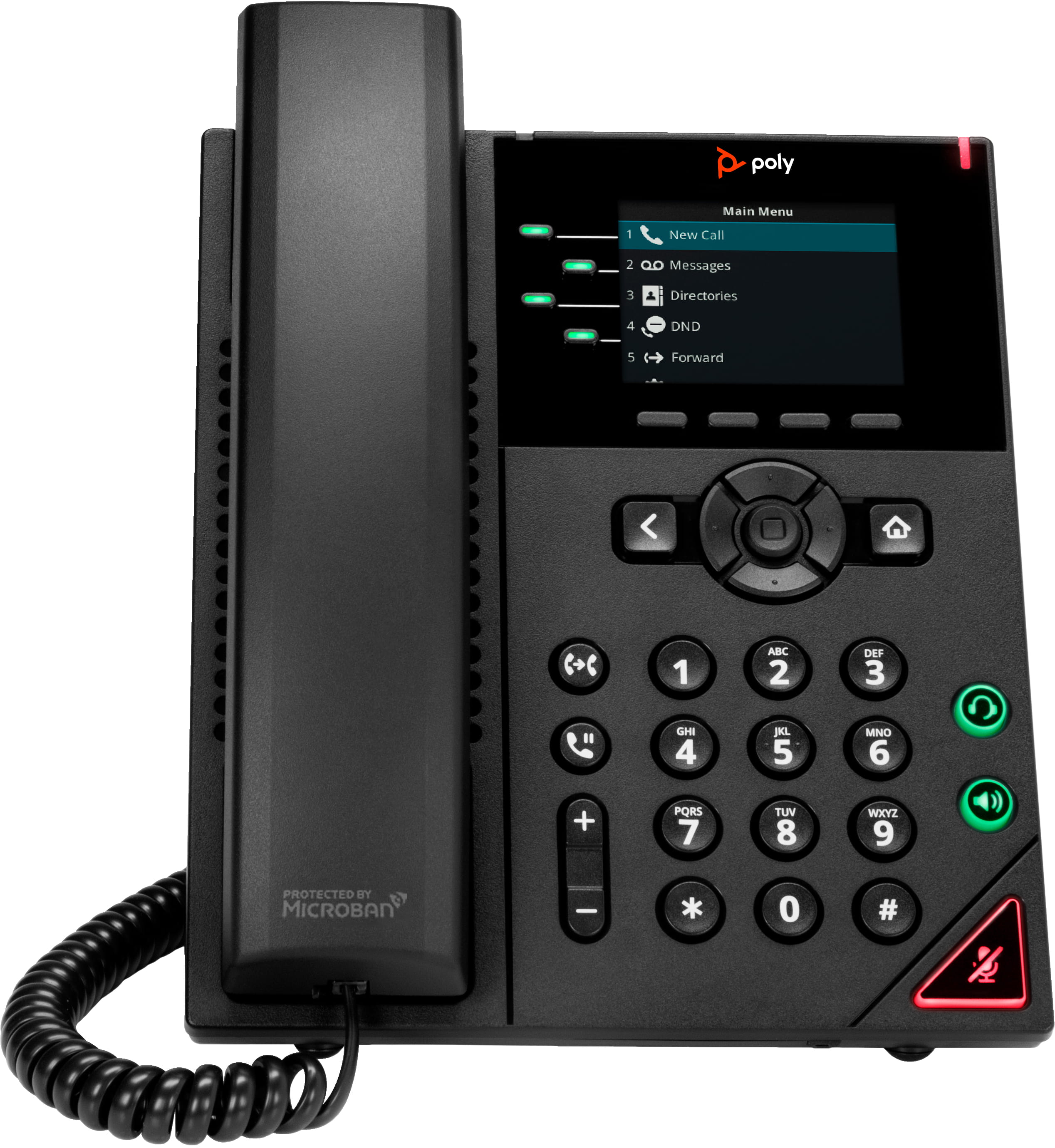 HP Poly VVX 250 - VoIP-Telefon - dreiweg Anruffunktion