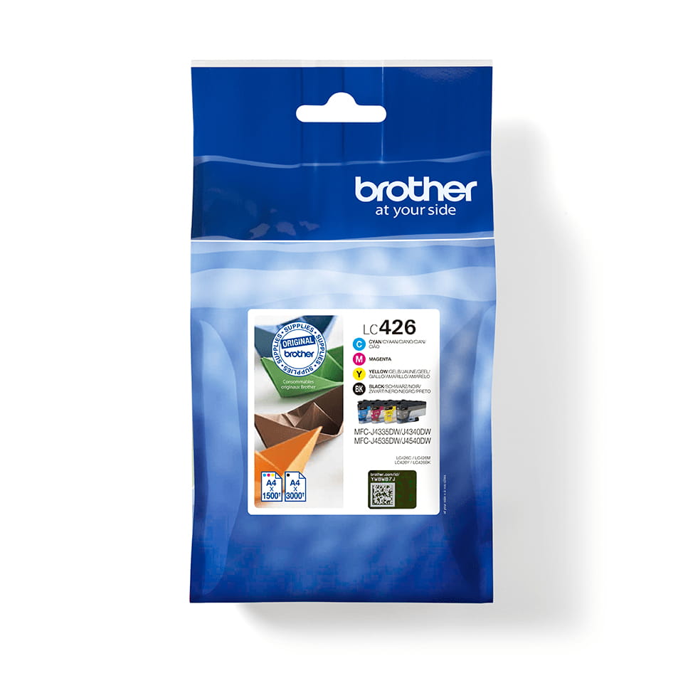 Brother LC426 - 4er-Pack - Schwarz, Gelb, Cyan, Magenta