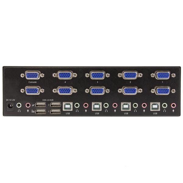 StarTech.com 4 Port KVM Switch mit Dual-VGA und 4-fach USB Hub