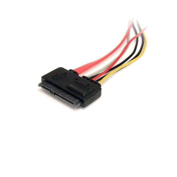 StarTech.com SATA Verlängerung 30cm - 22pin Kombikabel Stecker / Buchse - internes S-ATA Daten- Strom Verlängerungskabel - SATA-Verlängerungskabel - SATA Combo (W)