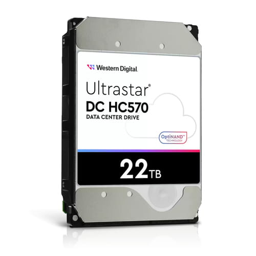 WD Ultrastar DC HC570 - Festplatte - 22 TB - intern - 3.5" (8.9 cm)