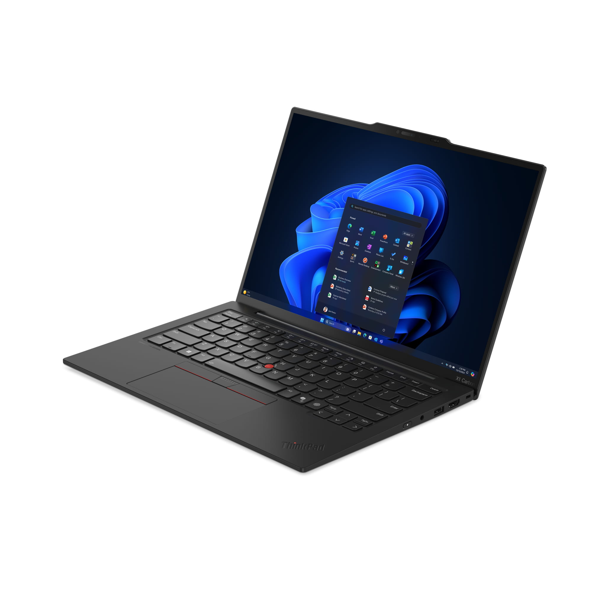 Lenovo ThinkPad X1 Carbon Gen 13 21NS - 180°-Scharnierdesign - Intel Core Ultra 7 258V / 2.2 GHz - Evo - Win 11 Pro - Intel Arc Graphics 140V - 32 GB RAM - 1 TB SSD TCG Opal Encryption 2, NVMe, Performance - 35.6 cm (14")