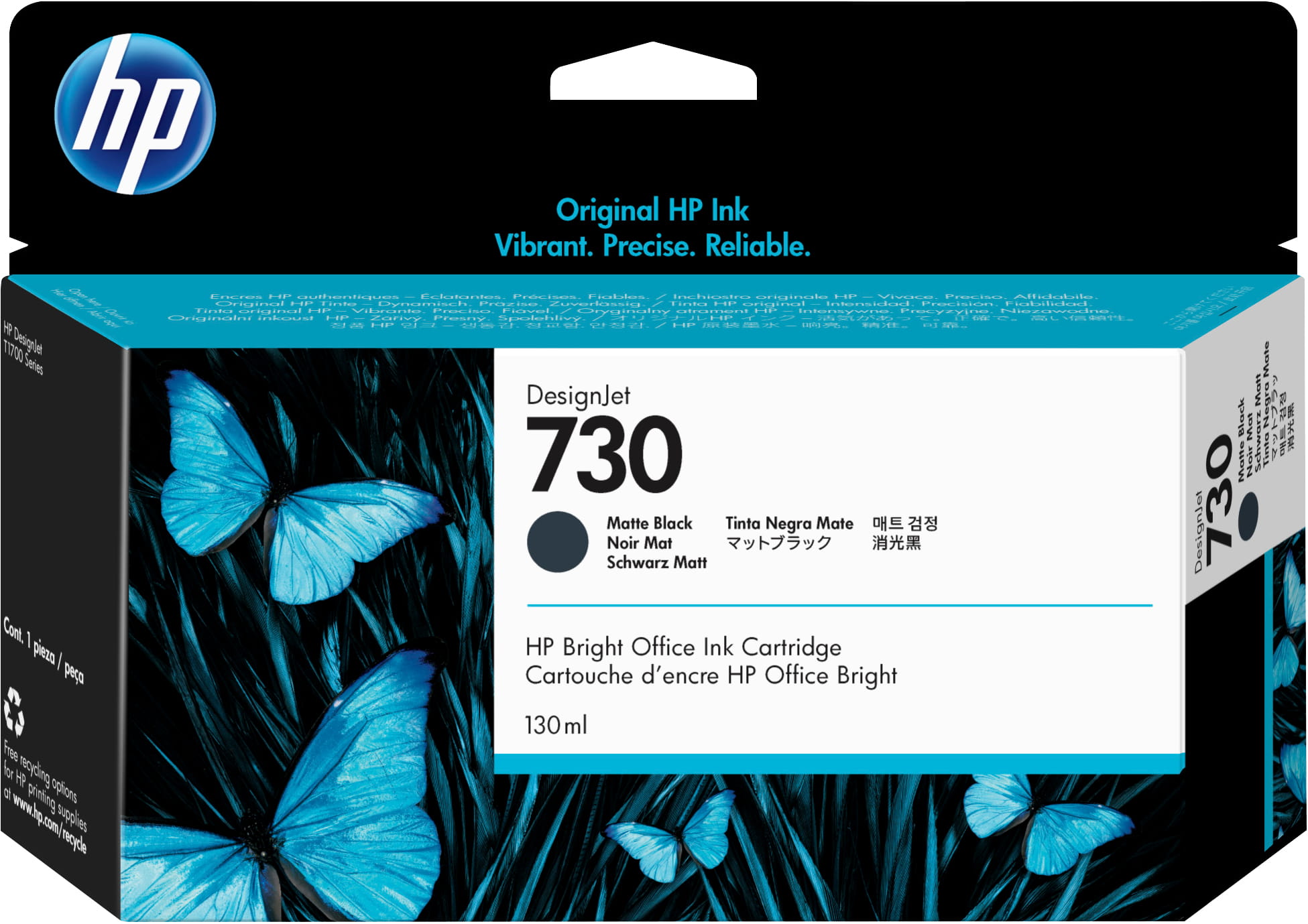 HP 730 - 130 ml - mattschwarz - original - DesignJet