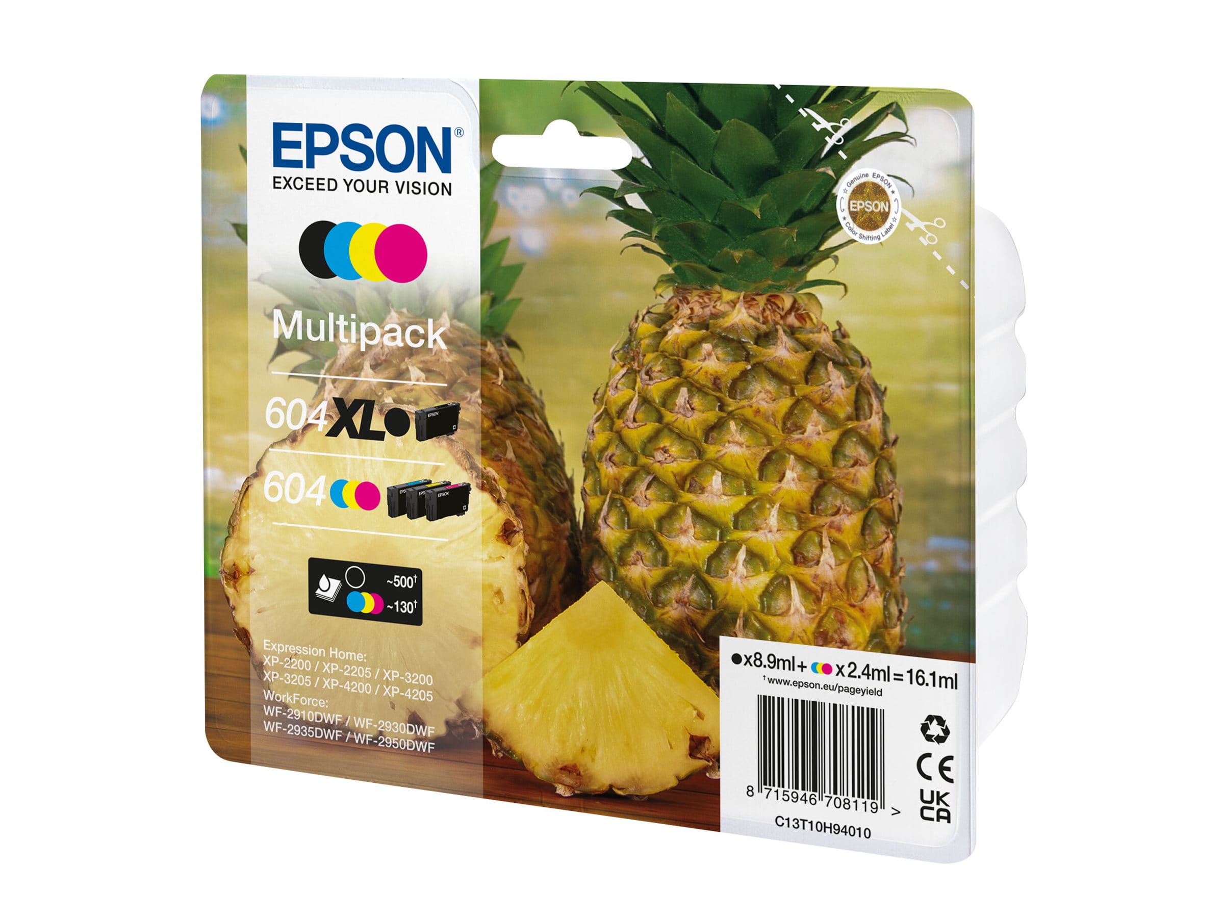 Epson 604XL Multipack - 4er-Pack - XL (Schwarz) + Standard-Kapazität