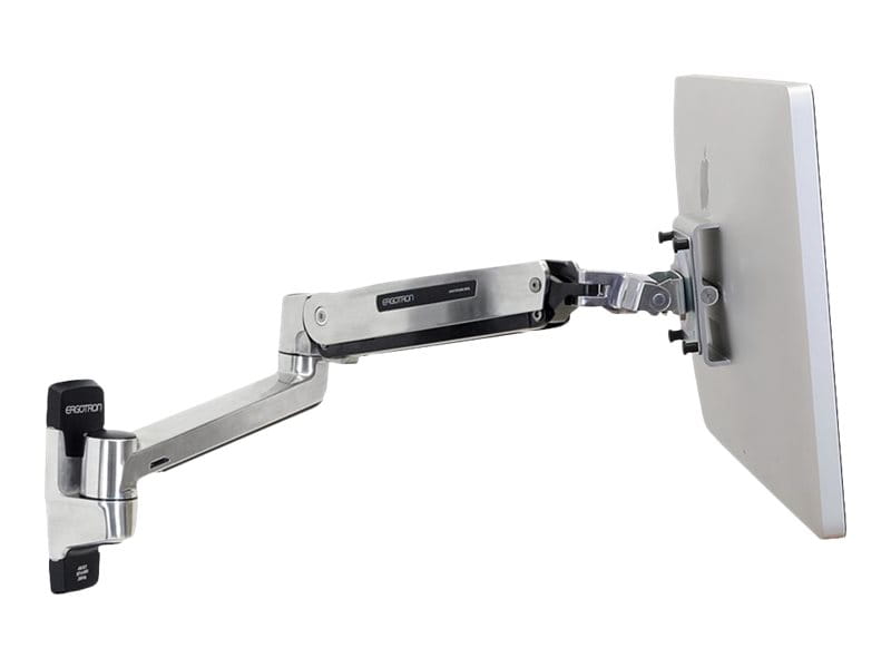 Ergotron LX HD - Befestigungskit (Erweiterungsadapter, VESA-Adapter, Steh-Sitz-Arm, Wandhalterung) - für LCD-Display - Polished Aluminum - Bildschirmgröße: bis zu 116,8 cm (bis zu 46 Zoll)