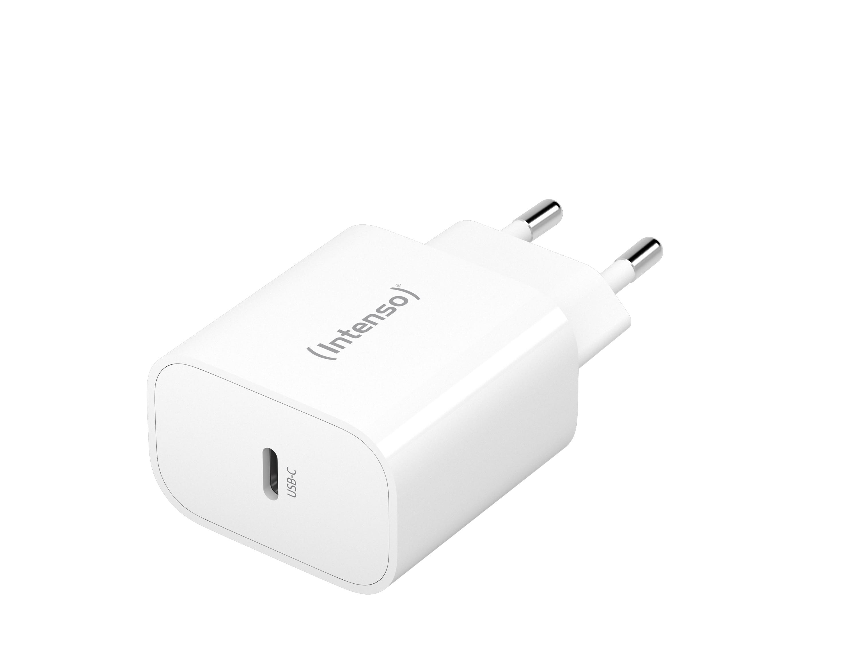 Intenso W20C - Netzteil - 20 Watt - 3 A - PD 3.0, QC 4.0, PD/PPS (24 pin USB-C)