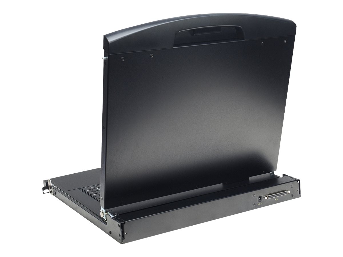 DIGITUS 17" LCD KVM-Konsole, 1-Port VGA, türkische Tastatur