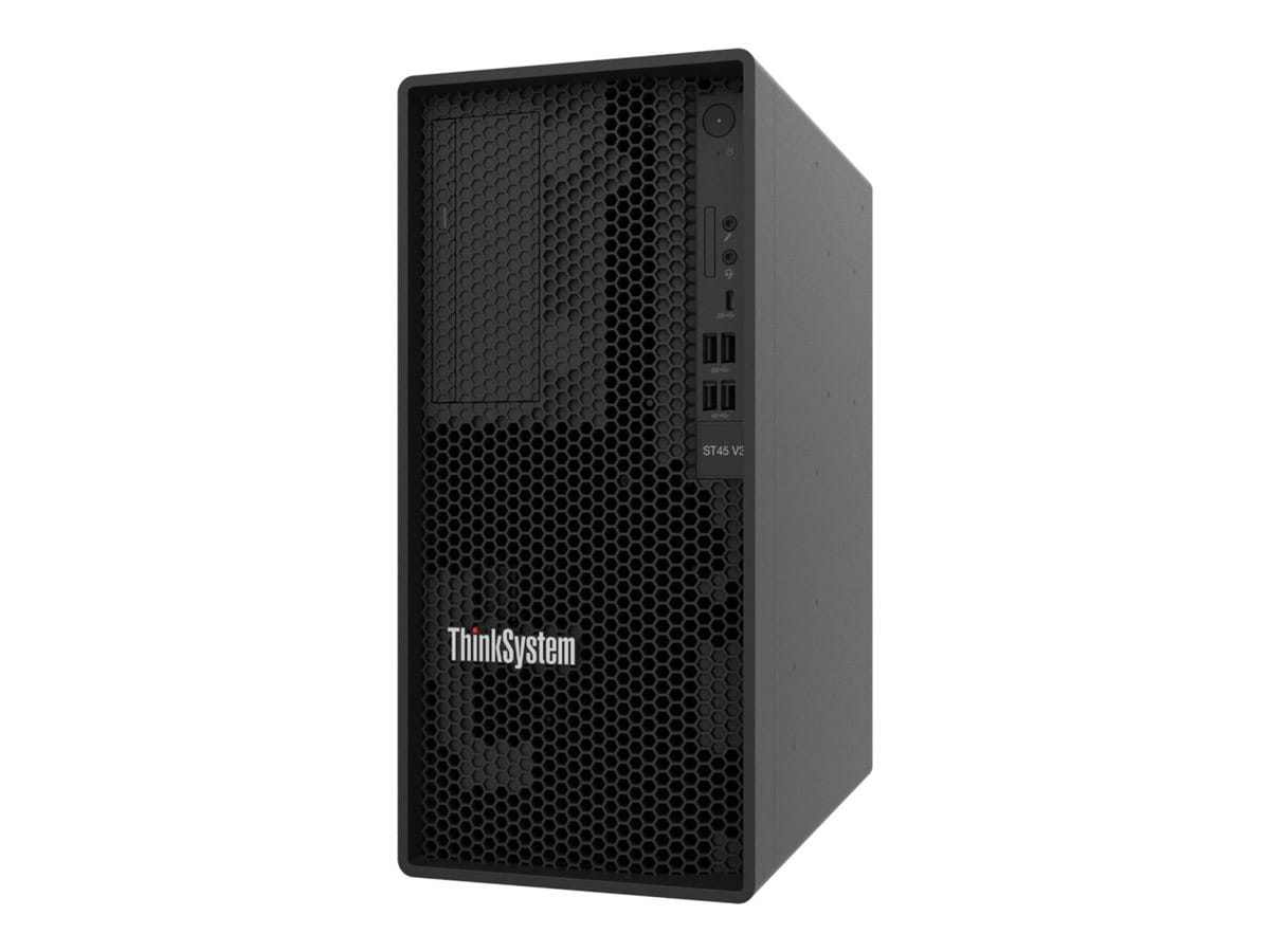 Lenovo ThinkSystem ST45 V3 7DH5 - Server - Tower - 1-Weg - 1 x EPYC 4124P / 3.8 GHz - RAM 16 GB - nicht Hot-Swap-fähig 8.9 cm (3.5")
