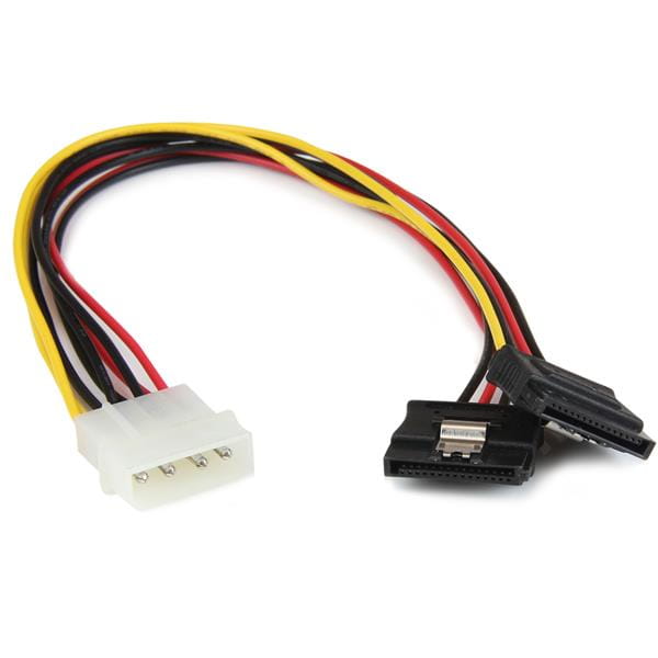 StarTech.com 30 cm 4-Pin LP4 auf SATA Y-Stromkabel - LP4 zu Serial-ATA Splitter Y-Kabel (PYO2LP4LSATA)