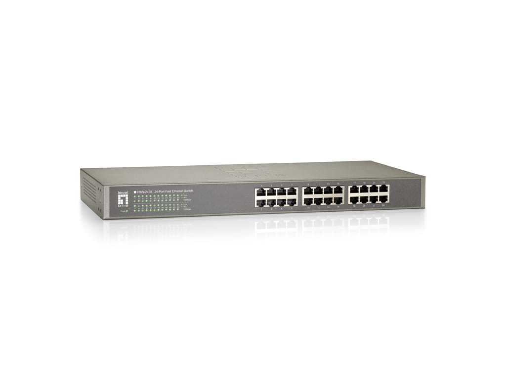 LevelOne FSW-2450 - Switch - 24 x 10/100 - Desktop