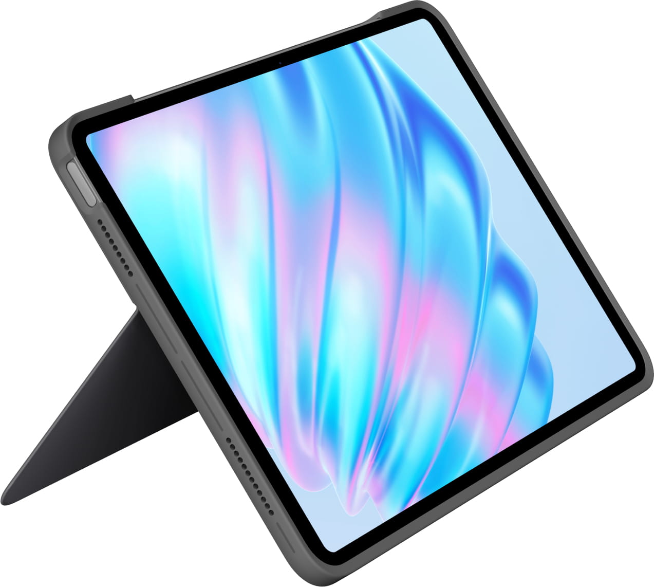 Logitech Combo Touch - Tastatur und Foliohülle - mit Trackpad - hintergrundbeleuchtet - Apple Smart connector - QWERTZ - Deutsch - Oxford Gray - für Apple 10.9-inch iPad Air (5. Generation)