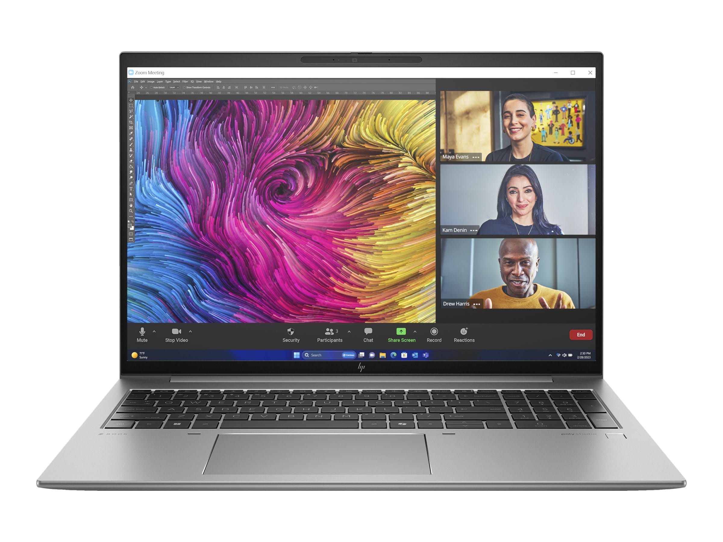 HP ZBook Firefly 16 G11 Mobile Workstation - Intel Core Ultra 7 155H / 1.4 GHz - Win 11 Pro - RTX A500 - 32 GB RAM - 1 TB SSD NVMe, TLC - 40.6 cm (16")